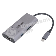 USB-концентратор Dahua 7 in 1 USB 3.1 Type-C to USB 3.0 + HDMI + SD/TF + PD Docking Station