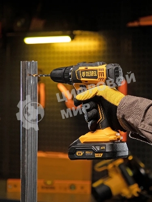 Дрель-шуруповерт Denzel CDL-18-0, 18 В, 0 Ач, 30 Нм, щеточный