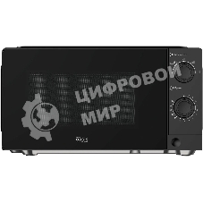 Микроволновая печь Oasis MW-70XB черный, 20 л, 700 Вт, переключатели - поворотный механизм