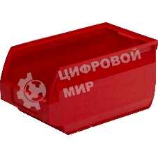 Ящик сплошной ТАРА.РУ Verona 5002 красный 250х150х130мм PP 10036