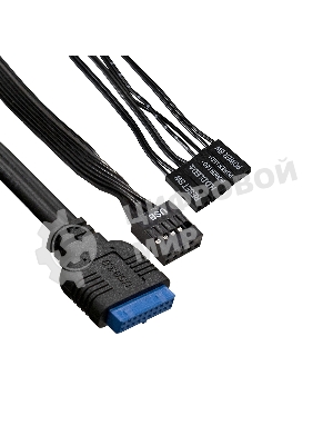 Компьютерный корпус Minitower ExeGate BAA-114U2-UNS350 (mATX, БП UNS350 с вент. 12см, 1хUSB+2хUSB 3.0, аудио, черный)