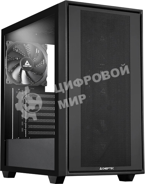 Компьютерный корпус Chieftec Night Hunter черный без БП ATX 4x140мм audio bott PSU