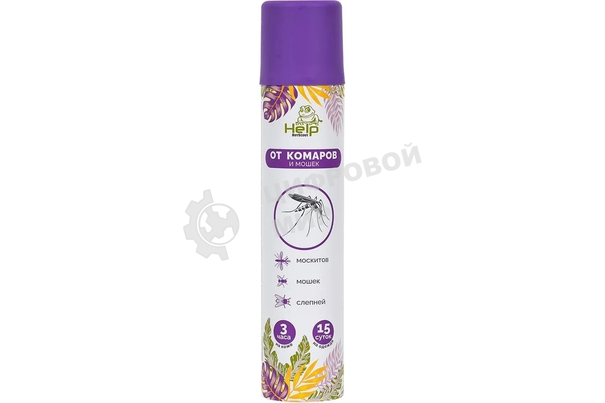Аэрозоль HELP от комаров и мошек, 200 мл 80223