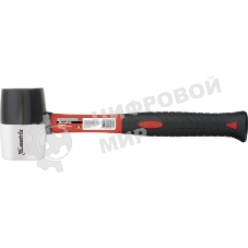 Киянка резиновая Matrix 11172, 680 г, черно-белая резина, фибергласовая рукоятка