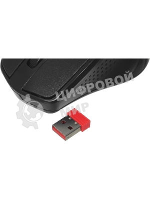 Мышь беспроводная Defender Datum MM-265 черный, 1600 dpi, радиоканал, USB, кнопки - 4