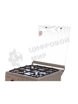 Плита газовая Gefest ПГ 3200-06 К62 серебристый, конфорок 4 шт, духовка 42 л, 50 см x 85 см x 57 см