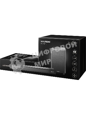 Микросистема Hyundai H-HA650 черный 150Вт FM USB BT SD/MMC/MS