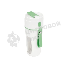 Блендер портативный QUMO Active Lifestyle бело-зеленый, 50 Вт, 1 скорость