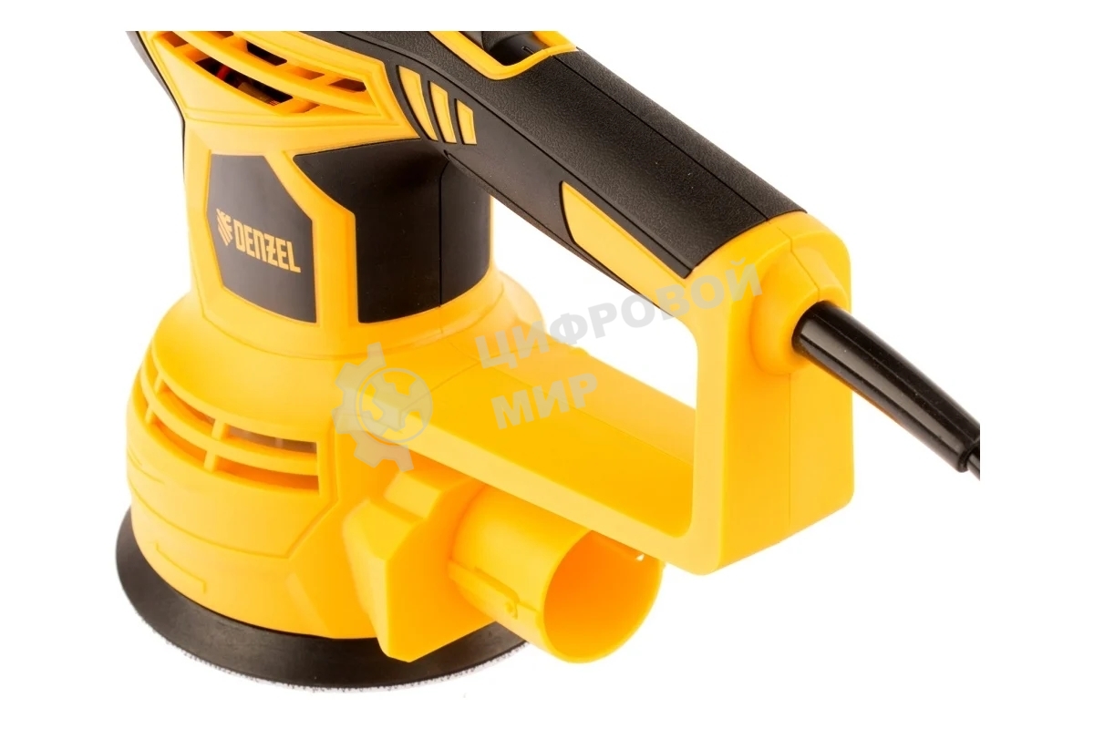 Эксцентриковая шлифовальная машина Denzel OS-125, 450 Вт, 6000-12000 об/мин