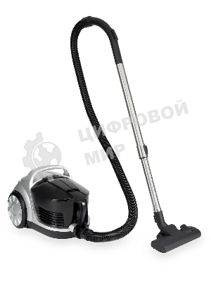 Пылесос Hyundai HYV-C2650 черный/серебристый, 380/2200 Вт, уборка сухая, пылесборник контейнер 3.5 л
