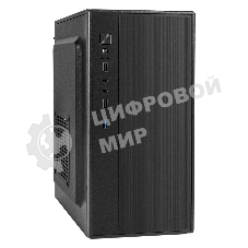 Компьютерный корпус Minitower ExeGate BAA-408U-AAA400 (mATX, БП AAA400 с вент. 8см, 2хUSB/1хUSB 3.0, HD Audio, черный)