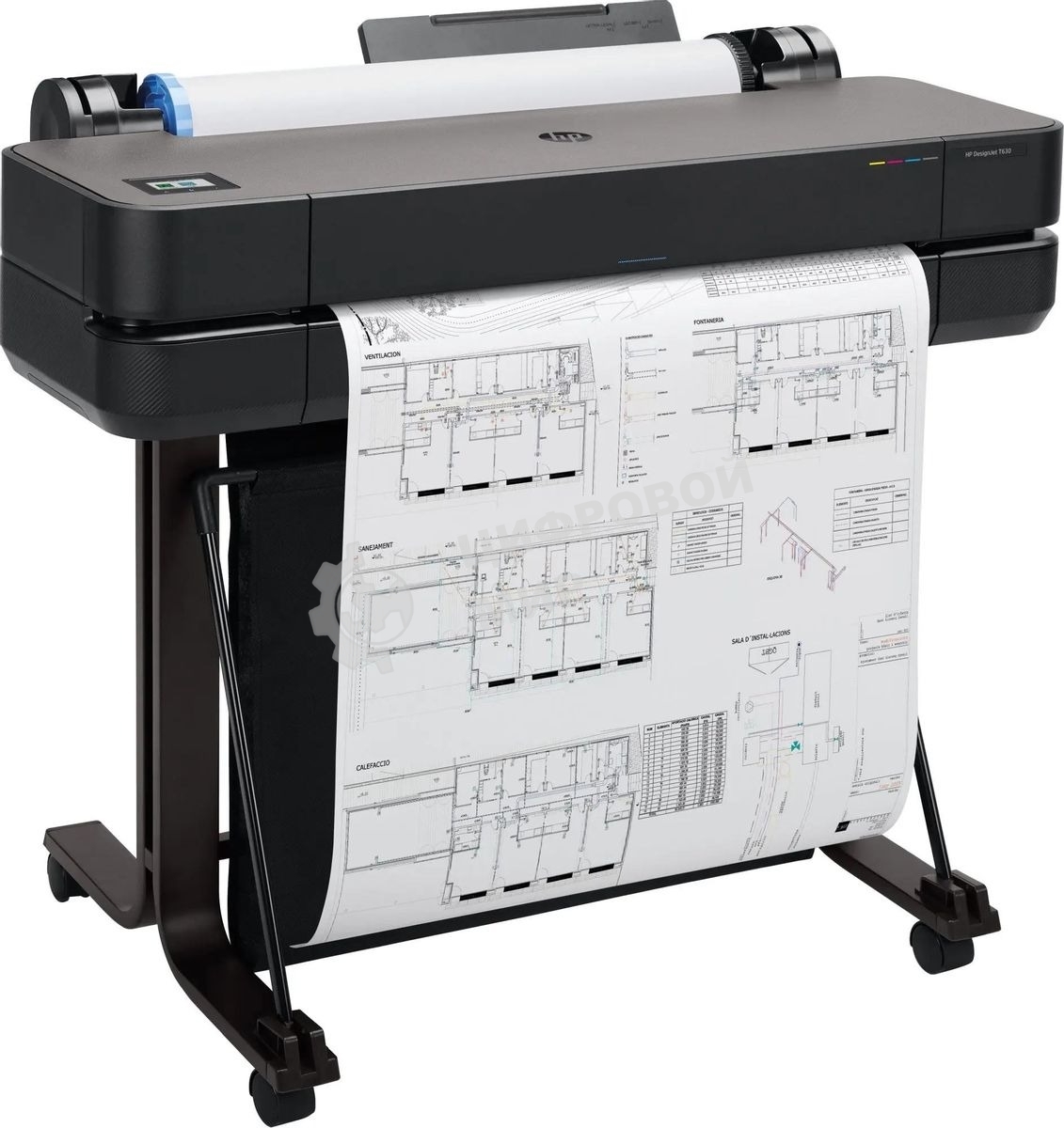 Плоттер струйный HP Designjet T630, A1, цветной, 24