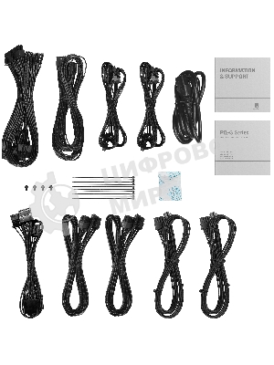 Блок питания Deepcool/GamerStorm PQ750G (ATX 3.1, 750W, Full Cable Management, PWM 120мм fan, 80 PLUS GOLD, Active PFC + Half Bridge + DC/DC, Full Japanese Capasitors, Gen5 PCIe) RET