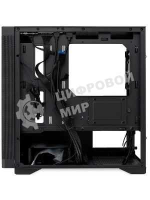 Компьютерный корпус без блока питания HSPD M320, Mesh Mini-tower, черный, slide TG, 0.45 SPCC, 2x140мм ARGb+1x120мм ARGb mATX, mITX 160/340/184мм 2x2.5