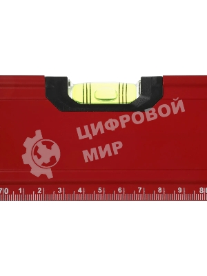 Уровень RGK U4150 пузырьковый 3глаз. магнит. красный (776073)