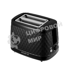 Тостер Polaris PET-0734 черный, 900 Вт, 2 слота