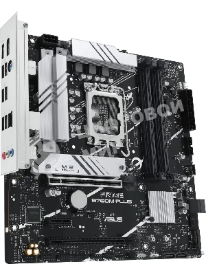 Материнская плата ASUS PRIME B760M-PLUS, LGA 1700, Intel B760, 4xDDR5, 4xSATA, 2xM.2, 1xPCIe 4.0 x4, 1xPCIe x1, 1xDP, 1xHDMI, 1x 2.5Gb LAN, 2xUSB-A 3.2 Gen 2, 4xUSB-A 2.0, 3x3.5 мм, 7.1, mATX
