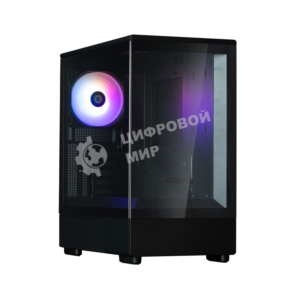 Компьютерный корпус ZALMAN P10, MATX, черный, WINDOW, 2x3.5