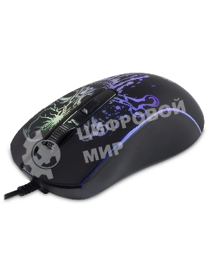 Мышь проводная Oklick 702G черный, 3600 dpi, USB, кнопки - 4