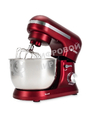 Миксер Vitek VT-PM0111 красный, стационарный, 1500 Вт, 4.5 л, 8 скоростей