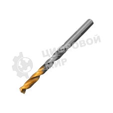 Сверло спиральное по металлу Denzel 7,5 x 109мм, Р6М5, Golden Tip