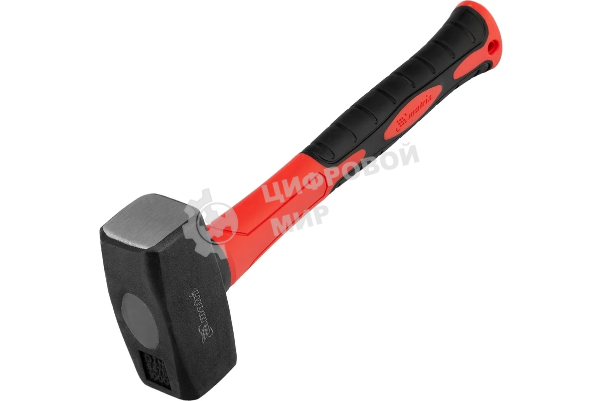 Кувалда Matrix ''optimal'' 1000 г, фибергласовая обрезиненная рукоятка