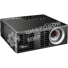 Проектор Optoma ML750e (DLP, LED, WXGA 1280x800, 700Lm, 15000:1, HDMI, USB, MHL, MicroSD, 1x1W speaker, 3D Ready, led 20000hrs, черный, 0.38kg)