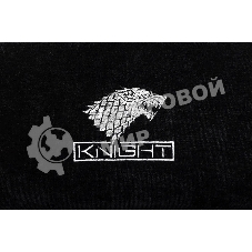 Кресло игровое Knight Wolf черный/серый крестов. пластик