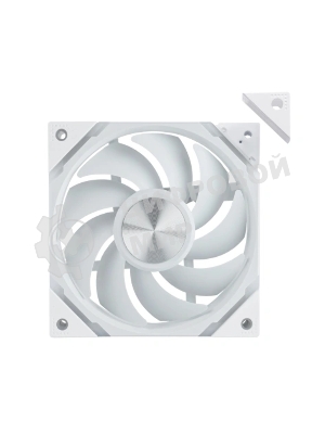 Вентилятор для корпуса Eurocase EU-FN120ARGB_12 WH YH1225 White,120 ARGB fan 3pin+AURA 5V3pin female and male connector with brown box,3pcs in big bro