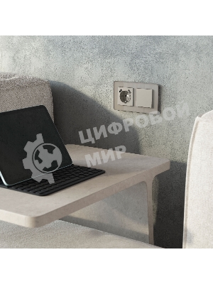 Накладка для розетки USB WERKEL (дымчатый) W1279504