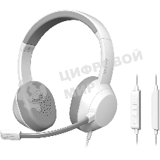 Гарнитура A4Tech Fstyler FH150U белый/серый, проводная