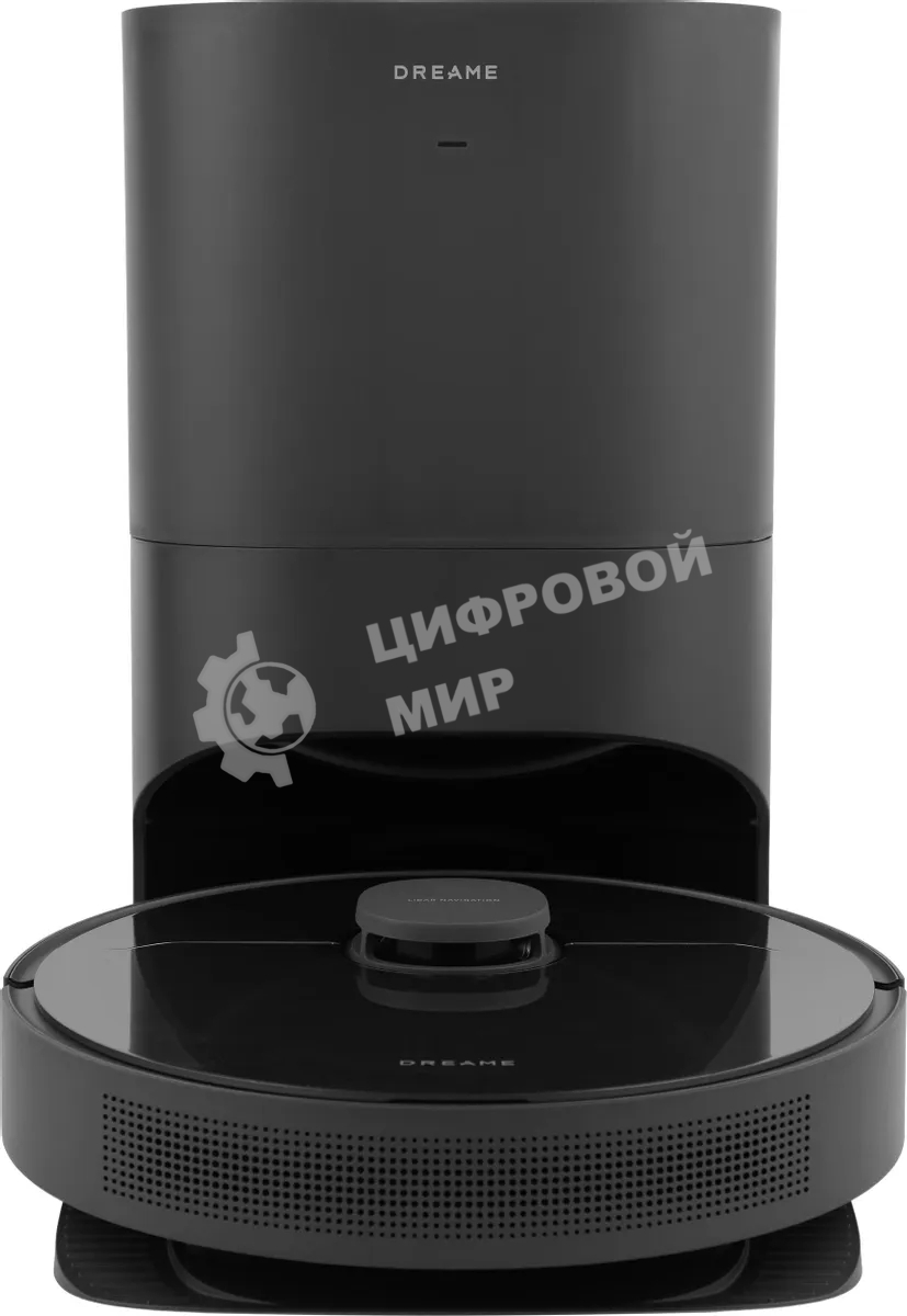 Робот-пылесос Dreame RLS6AD D10S Plus черный, 46 Вт, 5200 мА·ч Li-Ion, уборка сухая/влажная, пылесборник контейнер 0.4 л