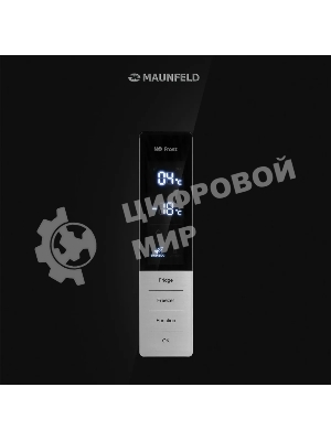 Холодильник Maunfeld MFF200NFBE черный, двухкамерный 271/106л морозилка снизу, No Frost
