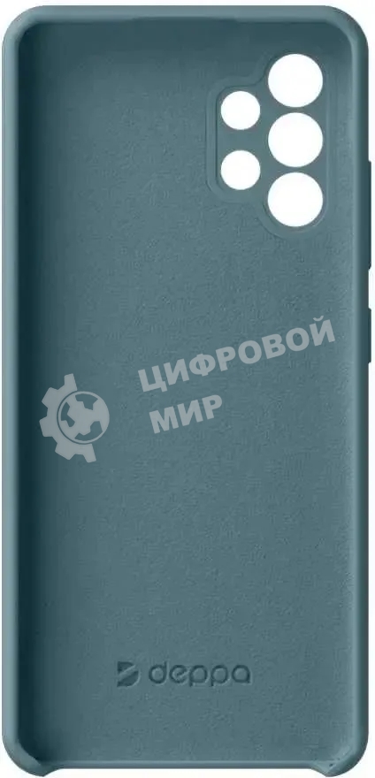 Чехол (клип-кейс) Deppa для Samsung Galaxy A32 Liquid Silicone синий (870122)