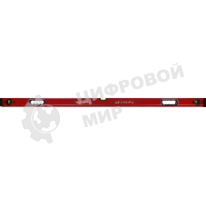 Уровень RGK U4150 пузырьковый 3глаз. магнит. красный (776073)