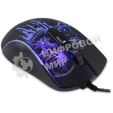Мышь проводная Oklick 702G черный, 3600 dpi, USB, кнопки - 4