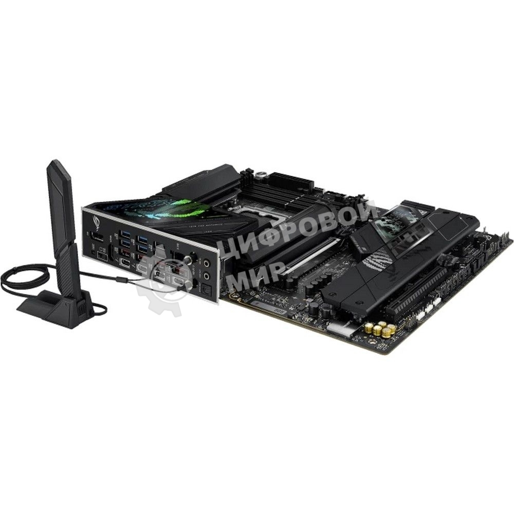 Материнская плата ASUS ROG STRIX Z890-F GAMING WIFI, LGA 1851, Intel Z890, 4xDDR5, 4xSATA, 5xM.2, 1xPCIe 5.0 x16, 1xPCIe 4.0 x4, 1xHDMI, 1xDP, 2xUSB-C, 1x 2.5Gb LAN, 4xUSB-A 3.2 Gen 1, 4xUSB-A 3.2 Gen 2, 2xUSB-A 2.0, 2xUSB-C Thunderbolt 4, 2x3.5 мм, 7.1, 