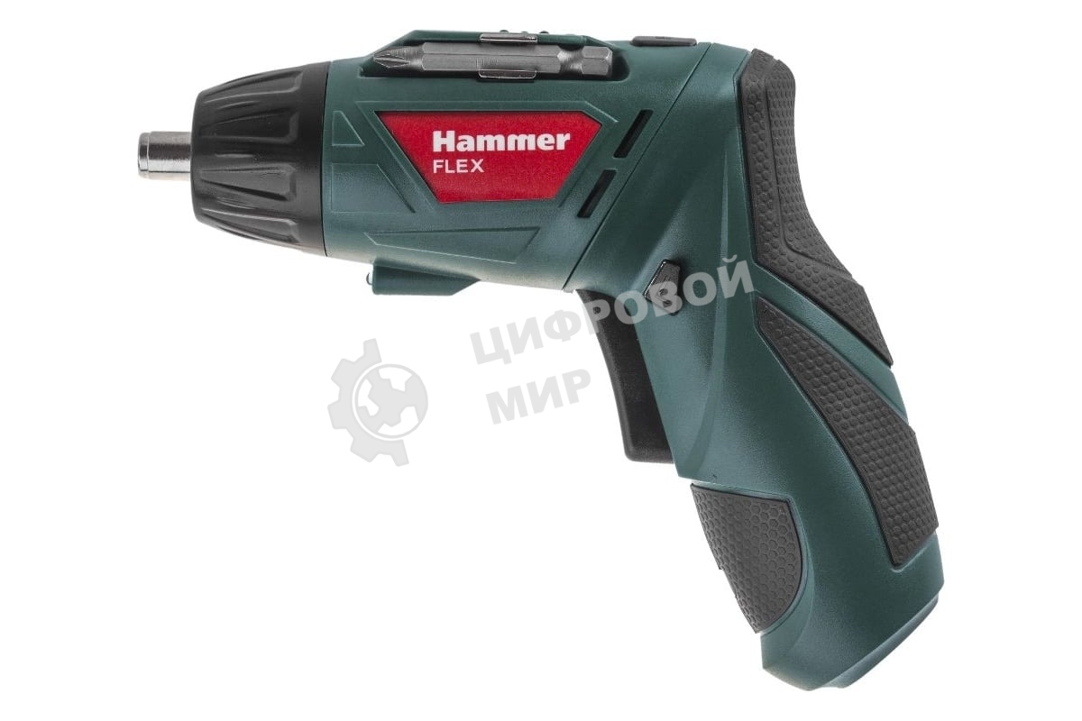 Отвертка аккумуляторная Haммer ACD3.6A с набором бит 3,6В 1,3А·ч 4Нм Li-Ion 653290