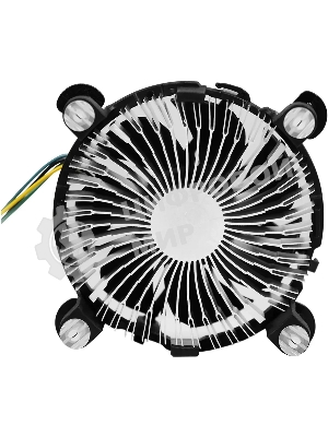 Кулер KingPrice KPAC-65-PWM3 92x92x25мм Soc-1200/1150/1151/1155 черный 4-pin 18-35dB Al 65W 140gr Ret