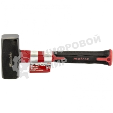 Кувалда Matrix optimal 1500 г, фибергласовая обрезиненная рукоятка
