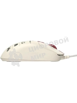 Мышь беспроводная/проводная A4Tech Bloody R72 Ultra Duo белый/красный/рисунок, 20000 dpi, USB Type-A/Type-C, радиоканал, кнопки-7