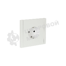 Розетка СП FORTE&PIANO FP213 16А с заземл. защ. шторки безвинт. крепл. белый IEK FP-R14-16-1-K01