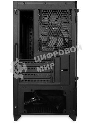 Компьютерный корпус HSPD M330, Mesh Mini-tower, черный, TG, 0.6 SPCC, 3x120mm ARGB mATX, mITX 175/330/160mm 2x2.5
