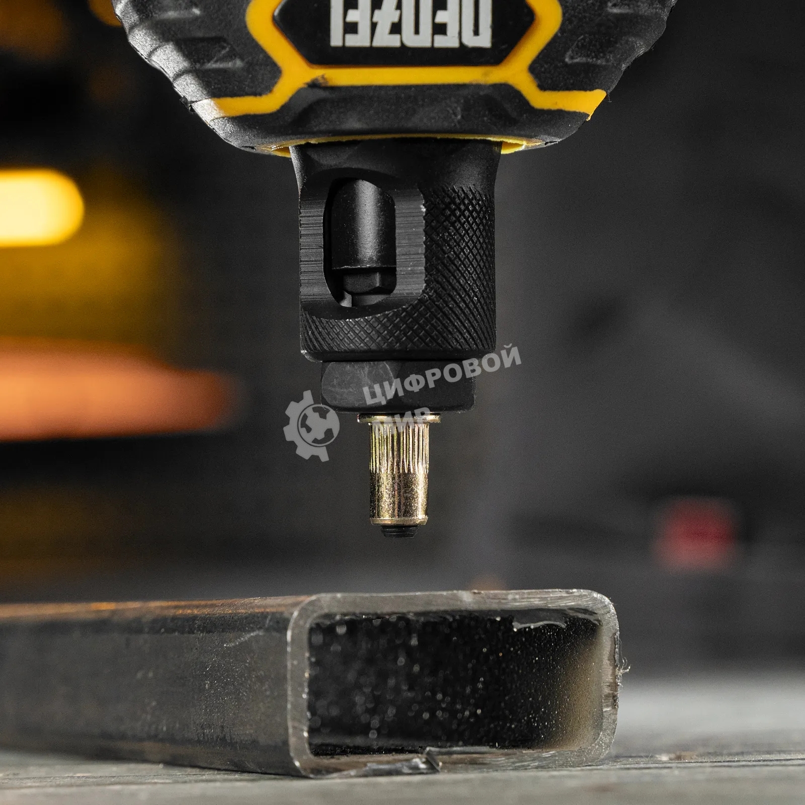 Заклепки резьбовые Denzel стальные, оцинкованные, М5, пластиковый кейс, 100 шт.