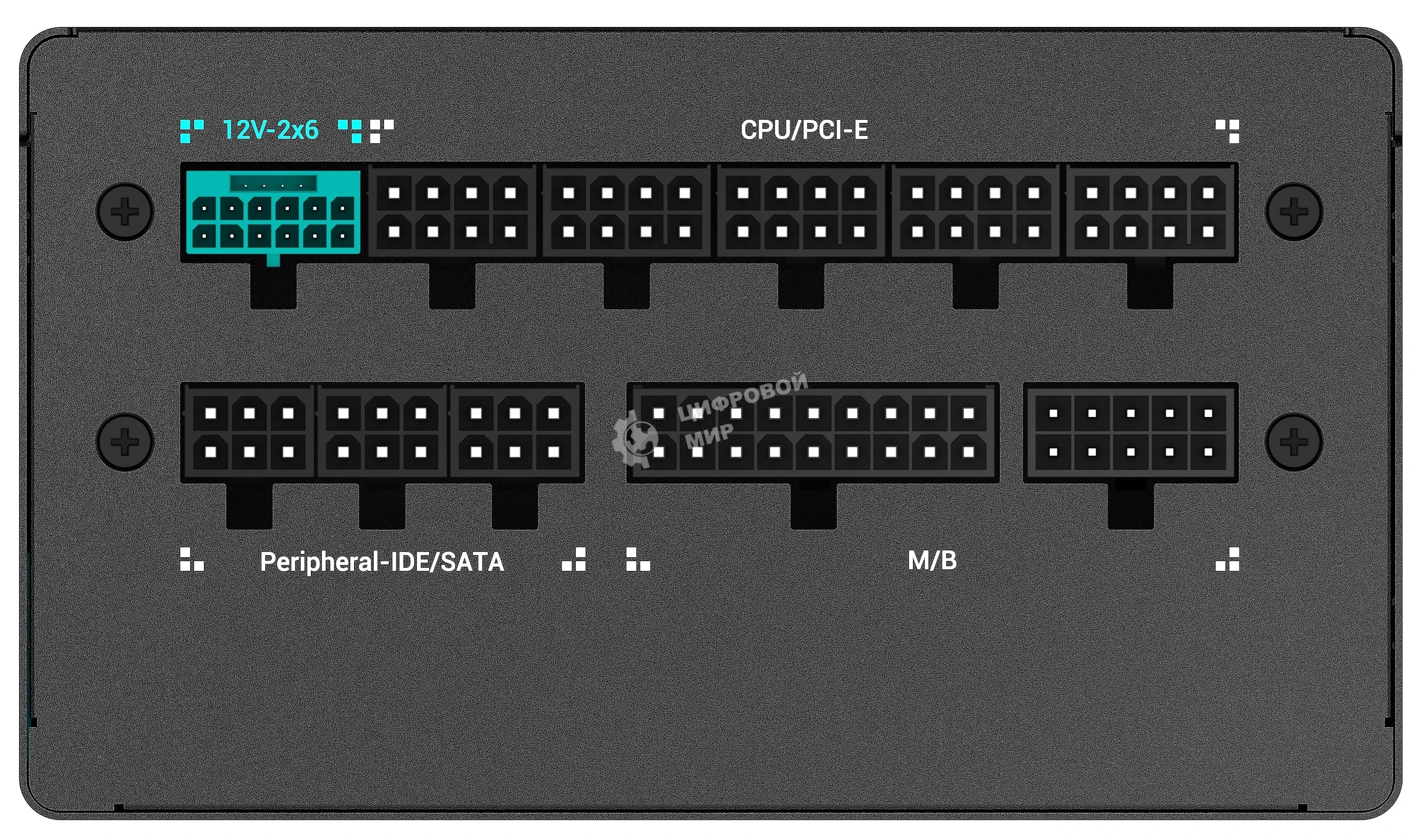 Блок питания Deepcool/GamerStorm PQ750G (ATX 3.1, 750W, Full Cable Management, PWM 120мм fan, 80 PLUS GOLD, Active PFC + Half Bridge + DC/DC, Full Japanese Capasitors, Gen5 PCIe) RET