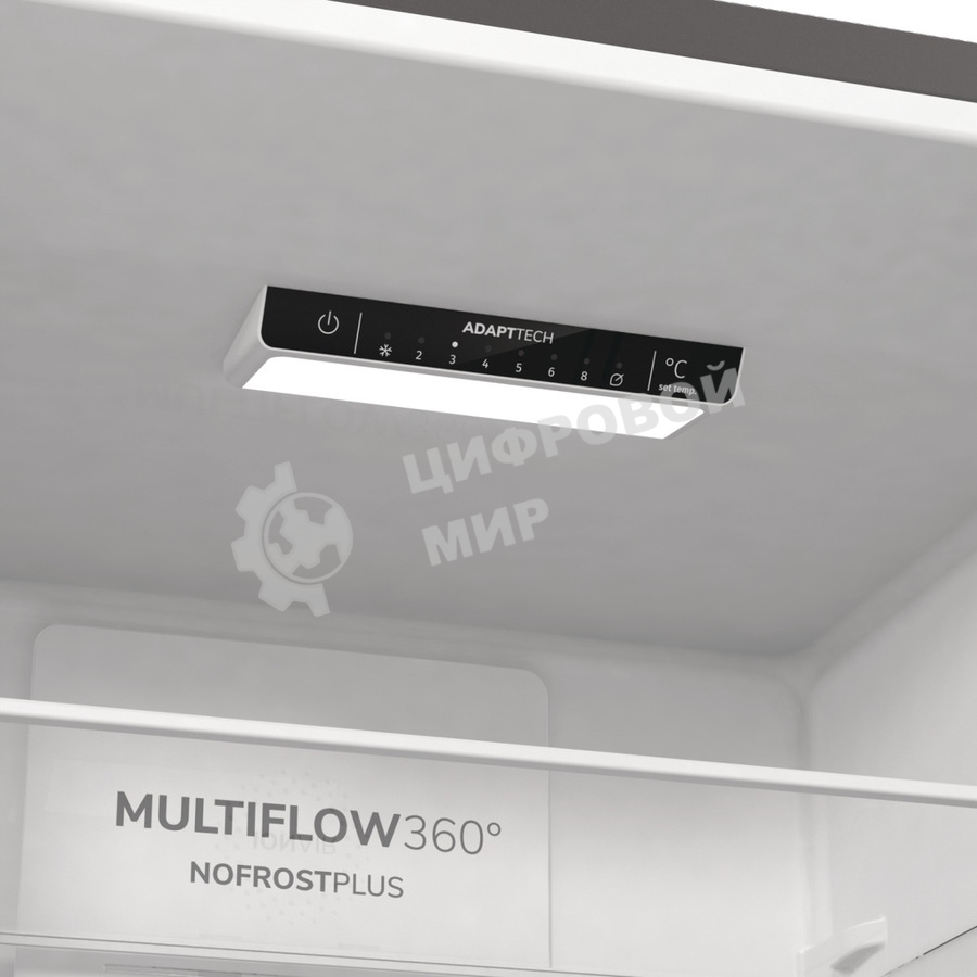 Холодильник Gorenje NRK6201ES4 серебристый двухкамерный 235/96 л морозилка снизу, No Frost