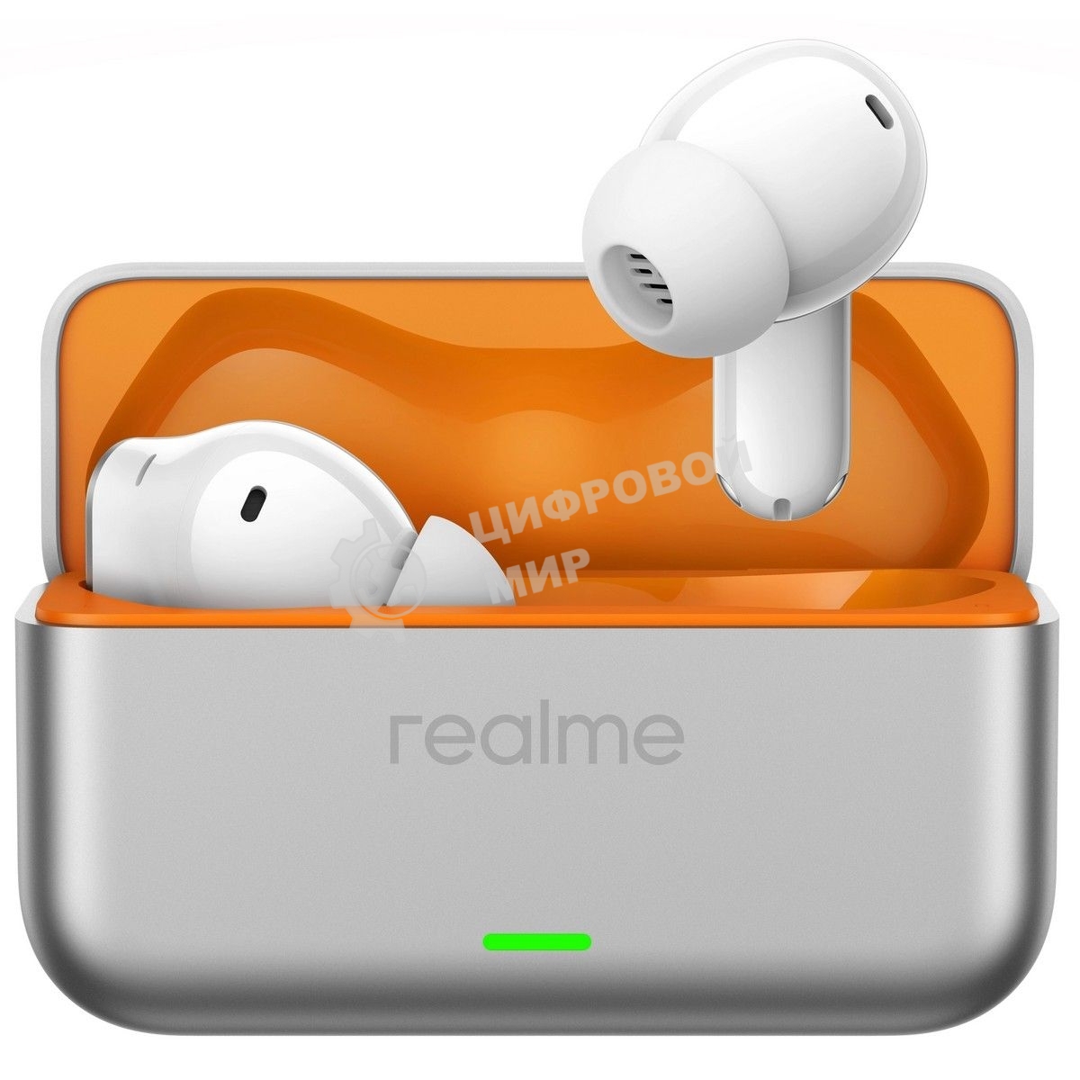 Наушники TWS Realme Buds T500 Pro серебристый, внутриканальные, Bluetooth, активное шумоподавление, до 56