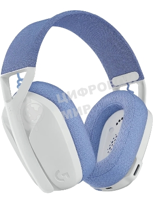 Гарнитура Logitech G435 белый/синий, беспроводная, радиоканал, до 18 ч