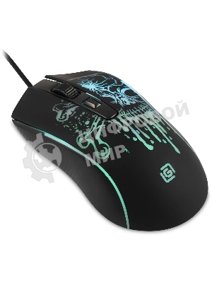 Мышь проводная Oklick 702G черный, 3600 dpi, USB, кнопки - 4