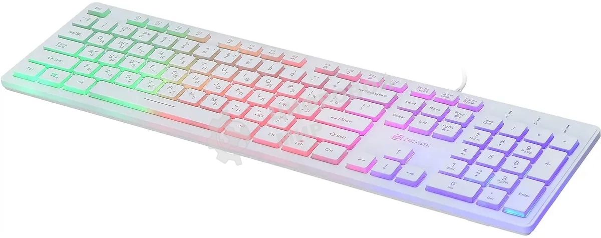 Клавиатура Oklick 550ML проводная, USB Type-A, белый